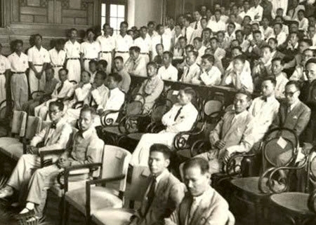 Chủ tịch Hồ Chí Minh dự Lễ khai giảng Đại học Quốc gia Việt Nam, ngày 15/11/1945